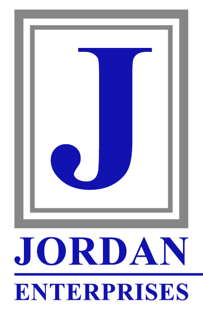 The letter J above the words Jordan Enterprises as a logo